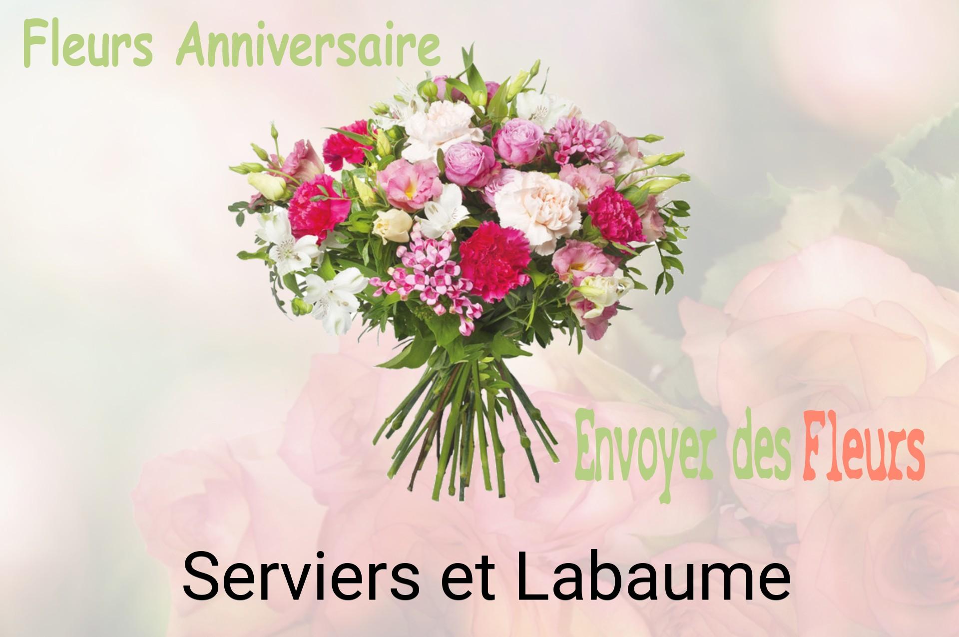 Bouquet de fleurs d’anniversaire livré à Serviers-et-Labaume