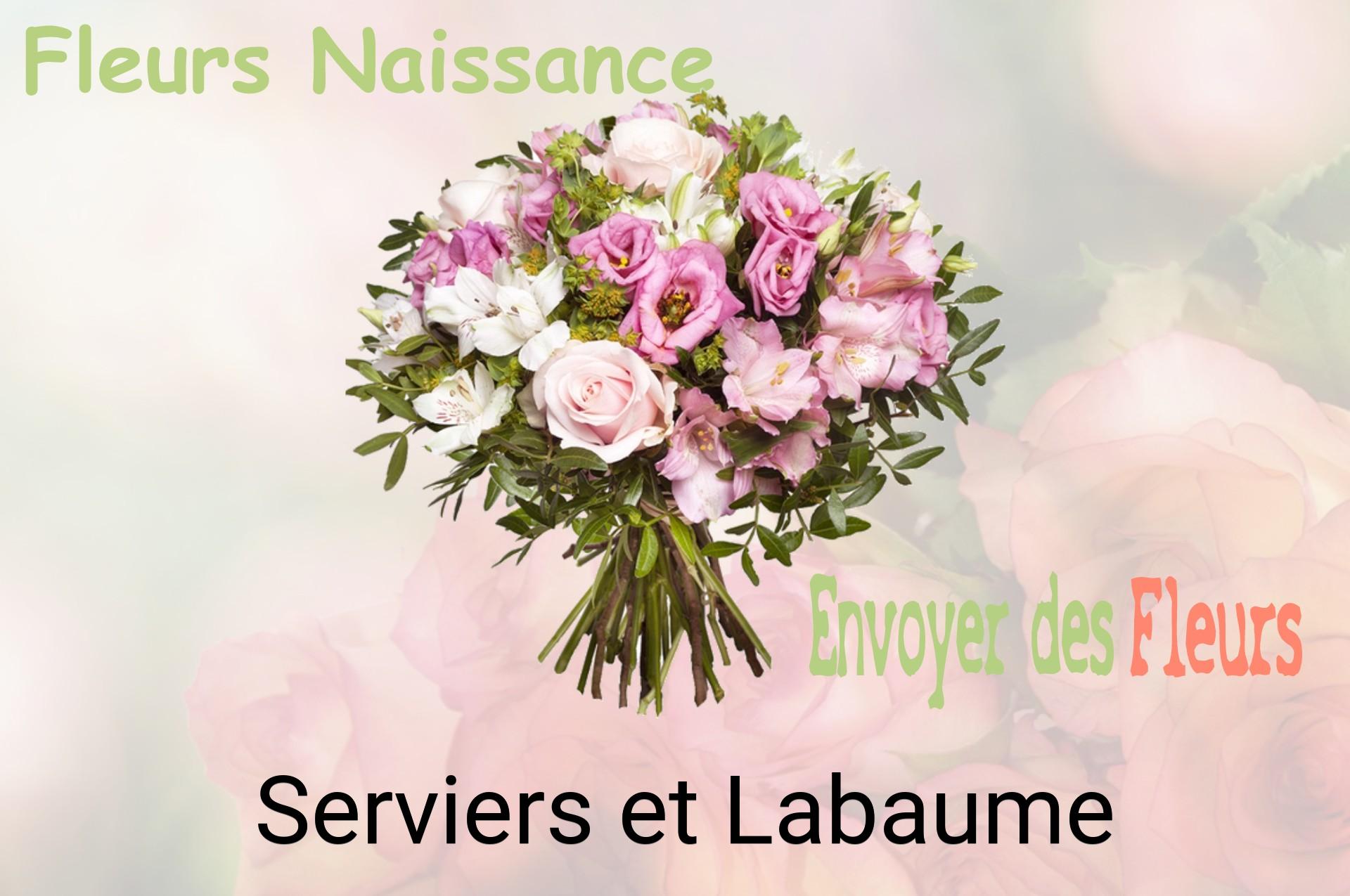 Bouquet de fleurs de naissance livré à Serviers-et-Labaume